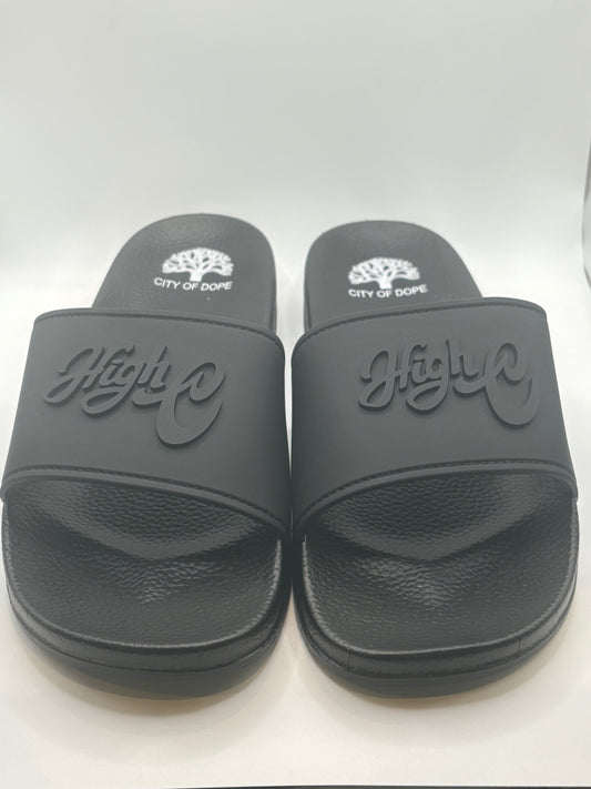 HIGH C Black Sandals