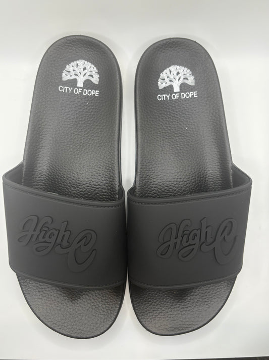 HIGH C Black Sandals